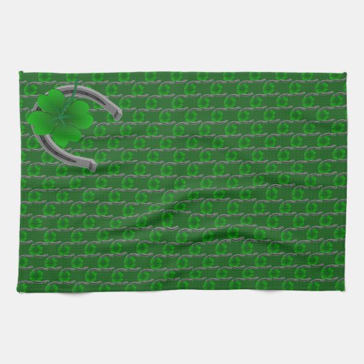 Lucky Towels St. Patrick's Tea Towels Customize Theedoek (Horizontaal)