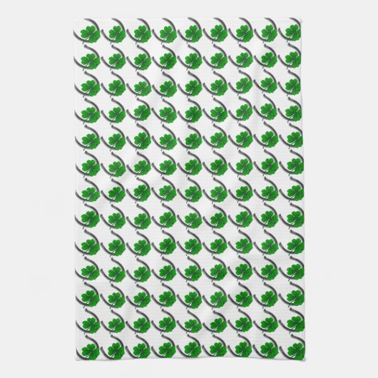 Lucky Towels St. Patrick's Tea Towels Customize Theedoek (Verticaal)