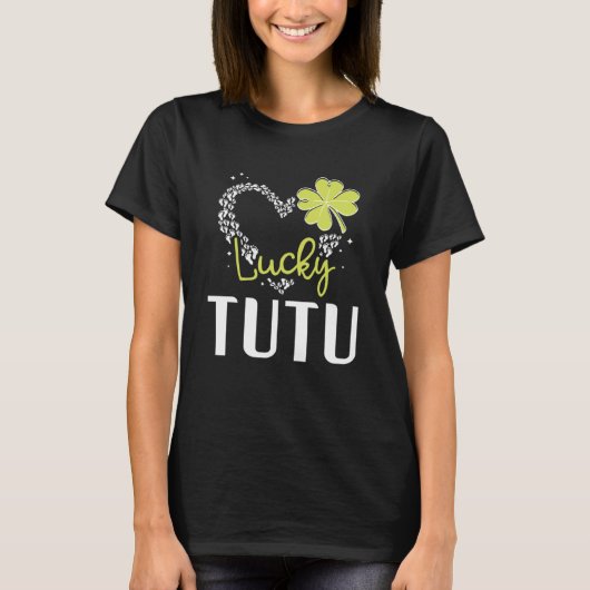 Lucky Tutu St Patricks Day womens T-shirt (Voorkant)