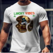 Lucky Vibes - Groene Glow Dance Party T-shirt