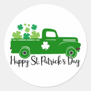 Lucky Vibes – Happy St. Patrick’s Day! 🍀✨ Ronde Sticker