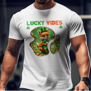 Lucky Vibes - Ierse pub Trivia nacht T-shirt