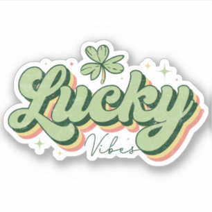 Lucky Vibes St. Patrick's Day Vinyl Sticker