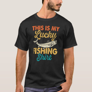 Lucky vissen shirt grappig humor T-shirt