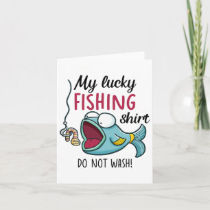 Lucky Vissen-shirt Jeugd Kinder Vrouwen Jongens Ma Kaart