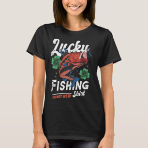 Lucky Vist geen apparaat visval wassen T-shirt