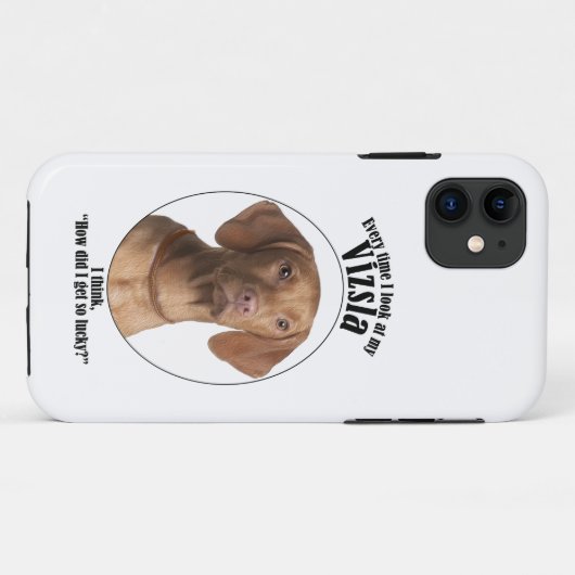 Lucky Vizsla coque iphone (Dos (Horizontal))