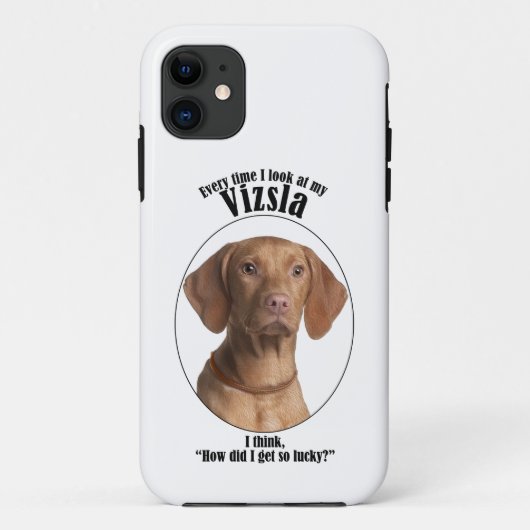 Lucky Vizsla iPhone Case (Achterkant)