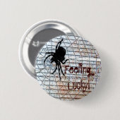 Lucky voelen! ronde button 5,7 cm (Voorkant /achterkant)