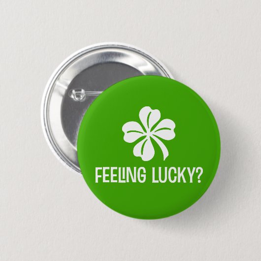 Lucky voelen? ronde button 5,7 cm (Voorkant /achterkant)