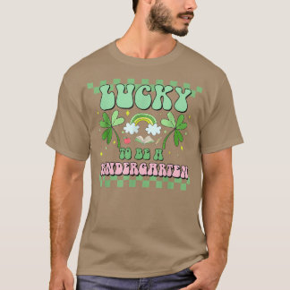 Lucky voor een kinderleraar Groovy St Patri T-shirt