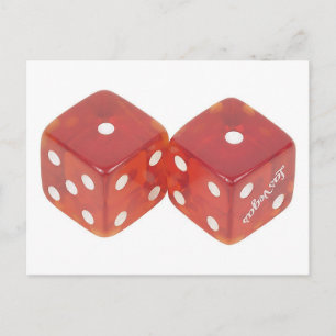 Lucky Wedding Dice Briefkaart
