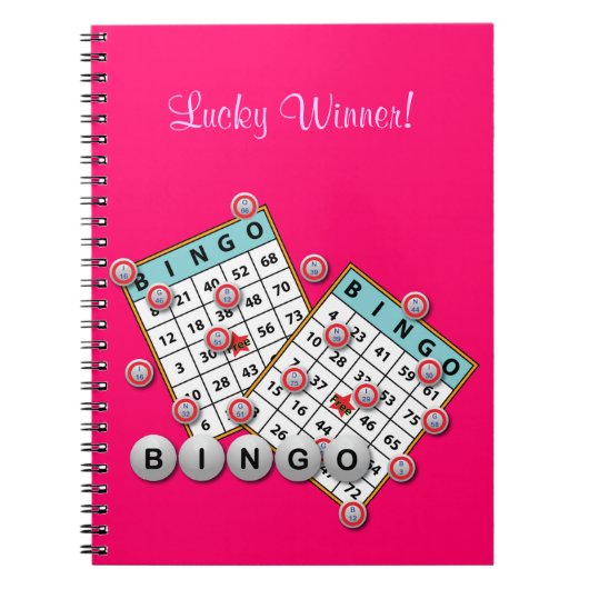 Lucky Winner Bingo Theme Notitieboek (Voorkant)