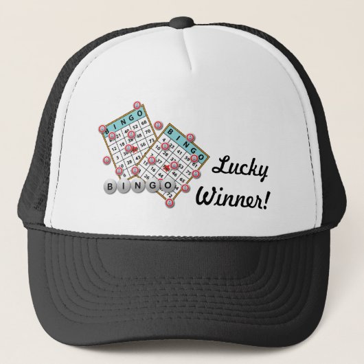 Lucky Winner Bingo Theme Trucker Pet (Voorkant)