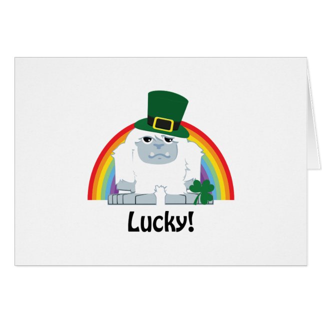 Lucky Yeti Leprechaun (Voorkant Horizontaal)