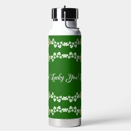 Lucky You Green Shamrocks Saint Patricks Day Irish Waterfles (Links)