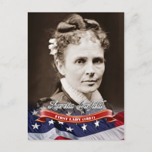 Lucpensiona Garfield, First Lady of the U.S. Briefkaart