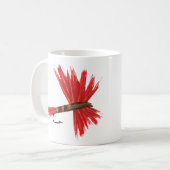 "Lucy" 11 oz witte koffie mok (Voorkant links)