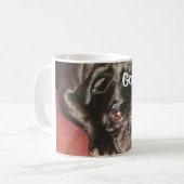 Lucy "a obtenu le carlin ?" Tasse (Devant gauche)