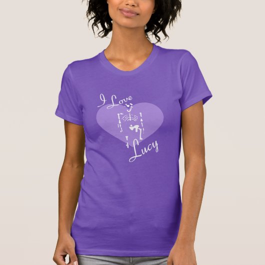 Lucy (Australopithecus) - I Love Lucy Anthropology T-shirt (Voorkant)