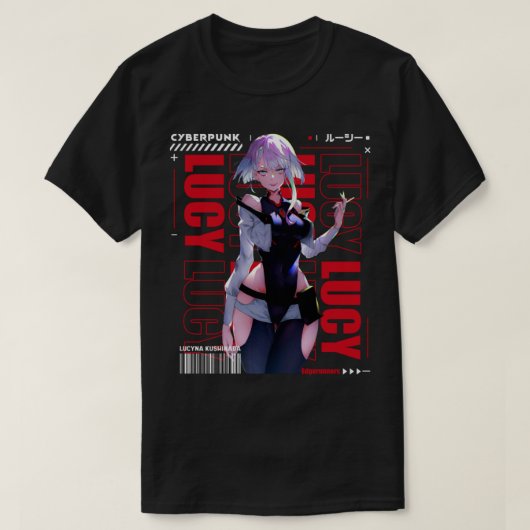 Lucy - Cyberpunk   T-shirt (Design voorkant)