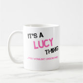 Lucy ding dat je niet zou begrijpen koffiemok (Links)