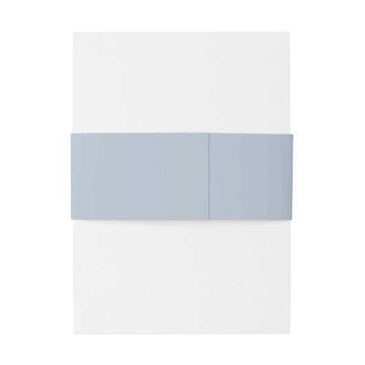 Lucy Dusty Blue Classic Elegant Bruiloft Uitnodigingen Wikkel (Achterkant Voorbeeld)
