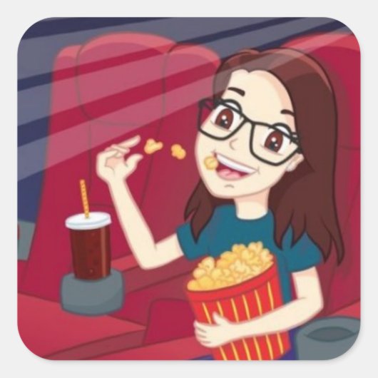 Lucy gaat naar Hollywood Square Sticker (Voorkant)