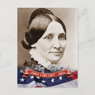 Lucy Hayes, First Lady of the U.S. Briefkaart