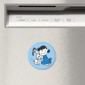 Lucy Hugging Snoopy Magneet (Insitu (Vaatwasser))
