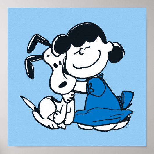Lucy Hugging Snoopy Poster (Voorkant)