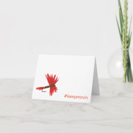 Lucy Keepmovin gevouwen Wenskaart horizontaal Bedankkaart