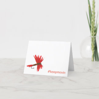 Lucy Keepmovin gevouwen Wenskaart horizontaal Bedankkaart