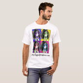 Lucy, kunst door hippiefree@mac.com t-shirt (Voorkant volledig)