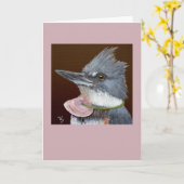 Lucy la carte de martin pêcheur (Fleur jaune)