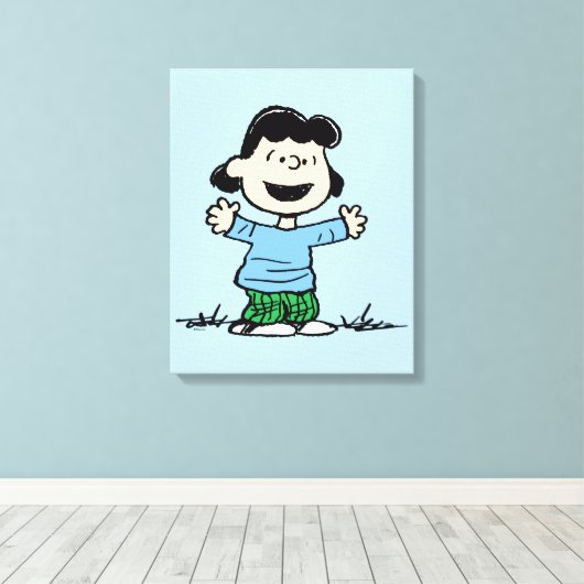 Lucy met wapenbreed canvas afdruk (Insitu (Houten vloer))