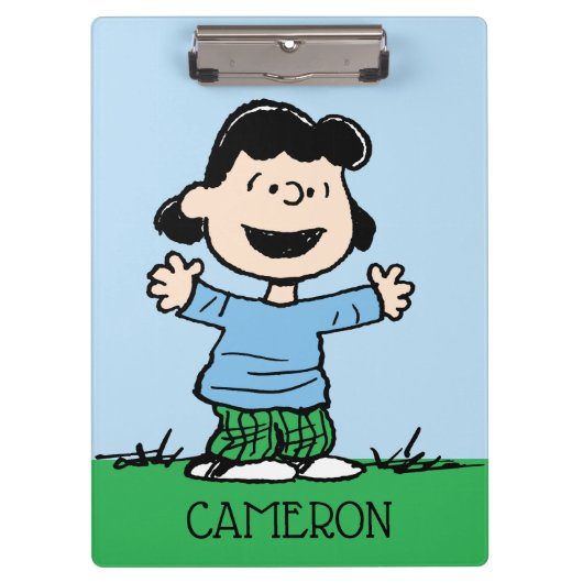 Lucy met wapenbreed klembord (Voorkant)