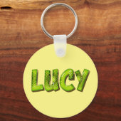 Lucy Name Kiwi Design Porte-clés (Recto)