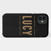 Lucy Name Personalized Birthday Name Lucy Case-Mate iPhone Case (Achterkant (horizontaal))