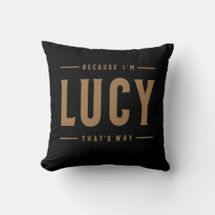 Lucy Name Personalized Birthday Name Lucy Kussen