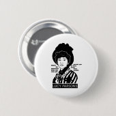 Lucy Parsons citeert nooit bedrogen Ronde Button 5,7 Cm (Voorkant /achterkant)