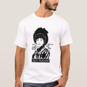 Lucy Parsons citeert nooit bedrogen T-shirt (Voorkant)