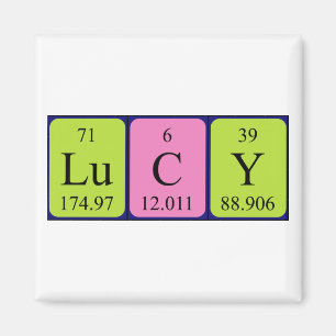 Lucy periodiek lijstnaammagneet magneet