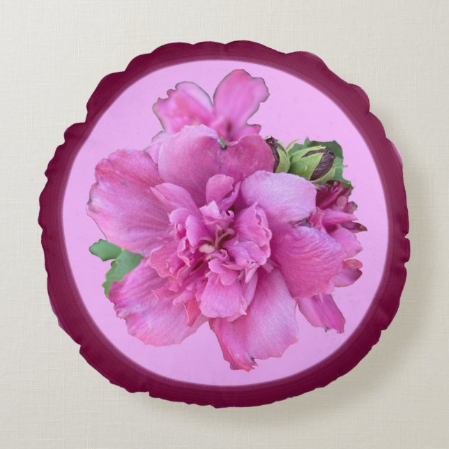 Lucy Roos Round Pillow Rond Kussen (Voorkant)