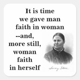 Lucy Stone Vrouwen Burgerrechten Sociale Hervormer Vierkante Sticker