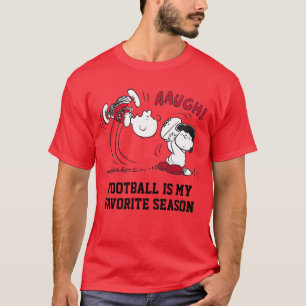 Lucy trekt weg Football van Charlie Brown T-shirt