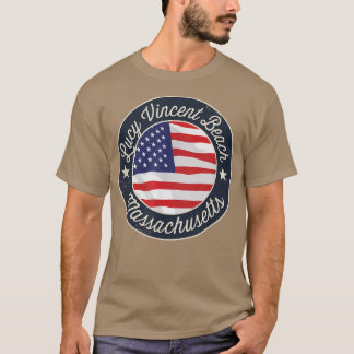 Lucy Vincent Beach - Patriotic Massachusetts Souve T-shirt