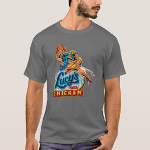 Lucyx27s Fried Chicken Neon-teken T-shirt