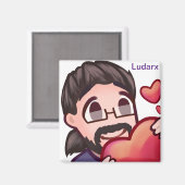Ludarx | Amour | Aimant magnétique v2 (Recto/Verso)