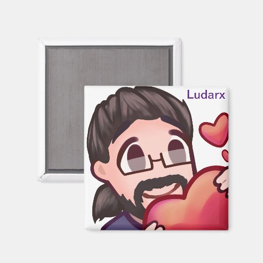 Ludarx | Amour | Aimant magnétique v2 (Recto/Verso)